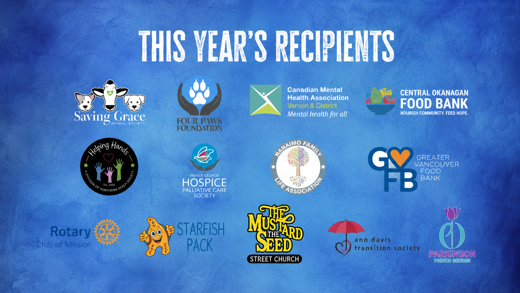 2026 Hungry for Laughs charity partners